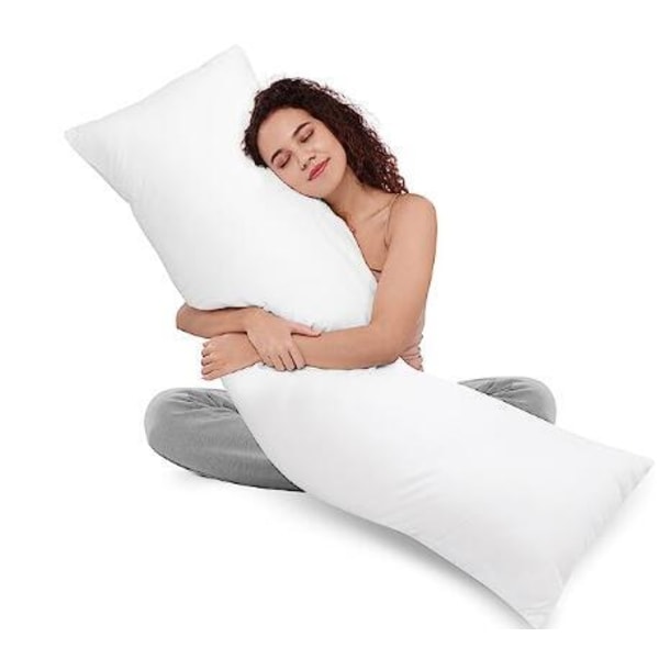 Hvit Fullkropps Pute for Voksne til Søvn 48*74CM