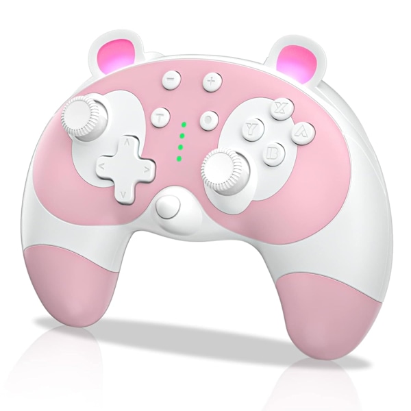 Switch Controller Sød Vaskebjørn Dyr Pro Controller med Wake-Up Funktion Pink
