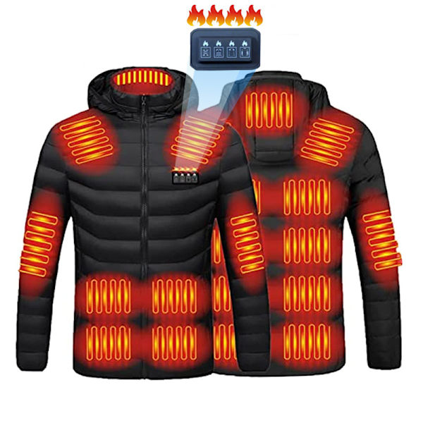 Lämmitetyt takit, lämmittävät talvihupparit miehille ja naisille XL