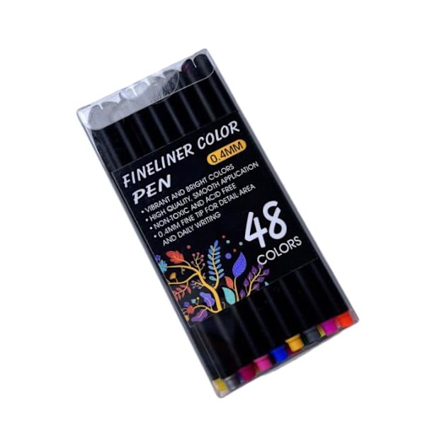 Fint Linje Farverigt Vandbaseret Outliner Maleri Sæt 48-Color