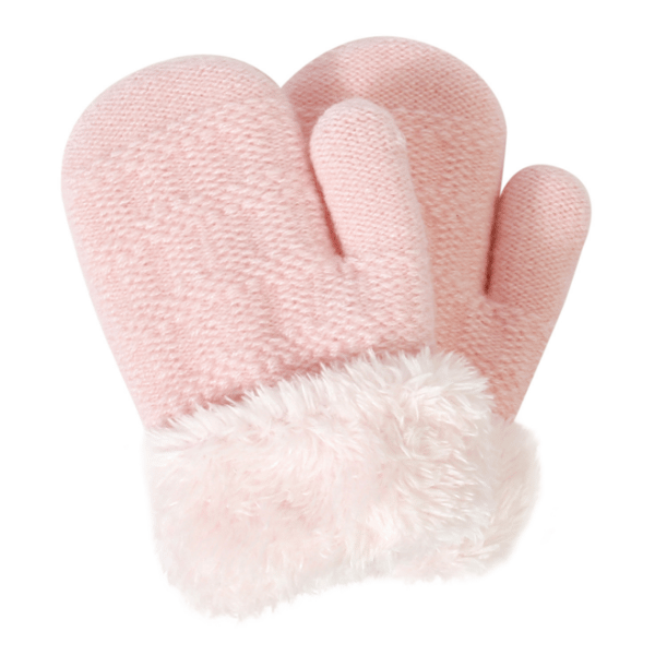 Barn varma vinter fullfingerhandskar pink