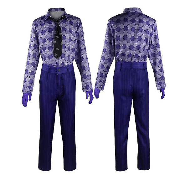 Halloween Joker Deluxe Cosplay kostym M