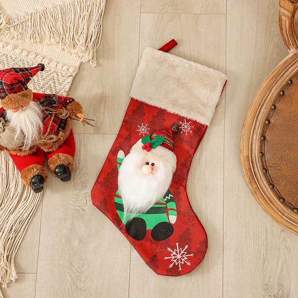 Julstrumpa för träddekoration, Julgodispåse Snowman