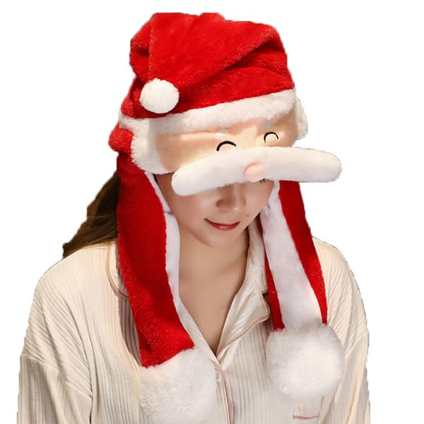 Ear Moving Jumping Hat Rolig julplyschhatt style 2