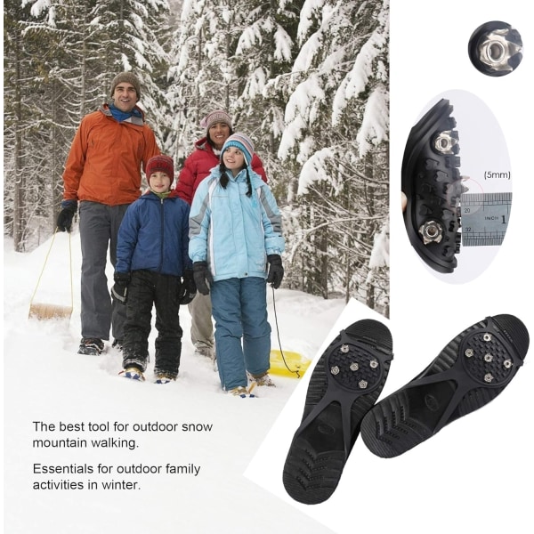 2 par halkfri gripspets för skor Stövlar som går på snöis L