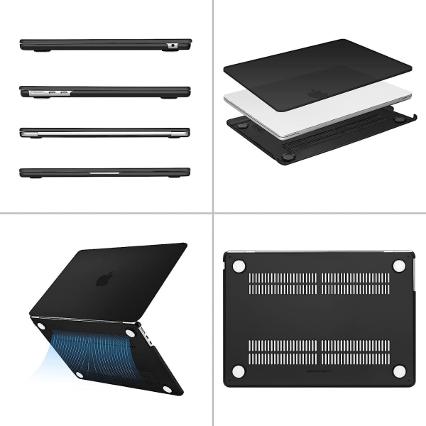 Beskyttende hardplastdeksel for MacBook Grey 2022 air13