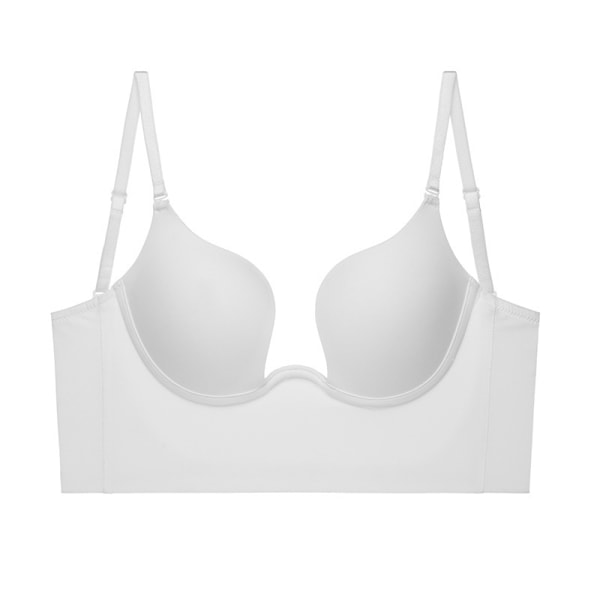 Dame Low Back Bh Deep U Bh White M