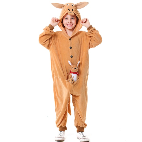 Halloween Childs Jumpin' Joey Kangaroo Fancy Dress Kostym XS 