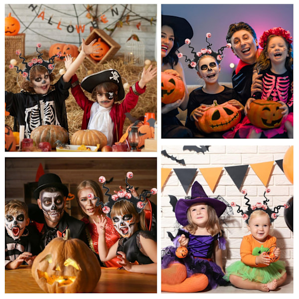 Halloween-hiuspanta, kauhu silmät, hiuslisävarusteet, veriset silmämunat, hiusvarusteet