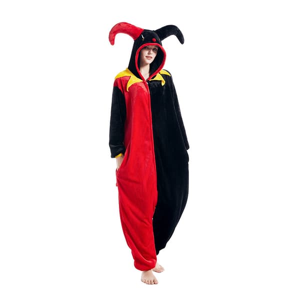 Klovn-tema Onesie Pyjamas for Både Voksne og Barn XL