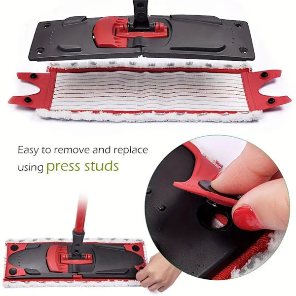 Passer til Vileda UltraMax/UltraMaT Erstatnings Flat Mop Hode 2 stk Moppklut