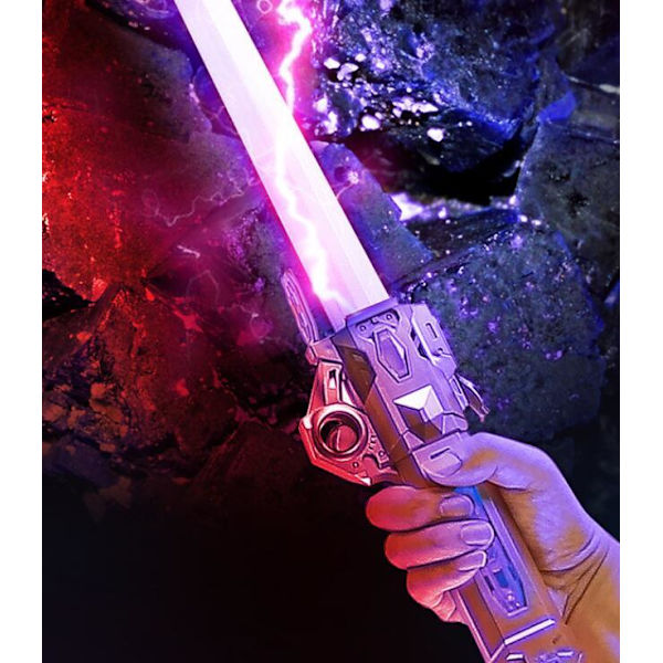 70 cm Teleskooppinen Laser-miekka, joka pyörii Rose Gold