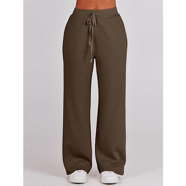 Dam 2-delad träningsdräkt Set, Rymlig Loungewear, Spårningsdräkt Brown XL