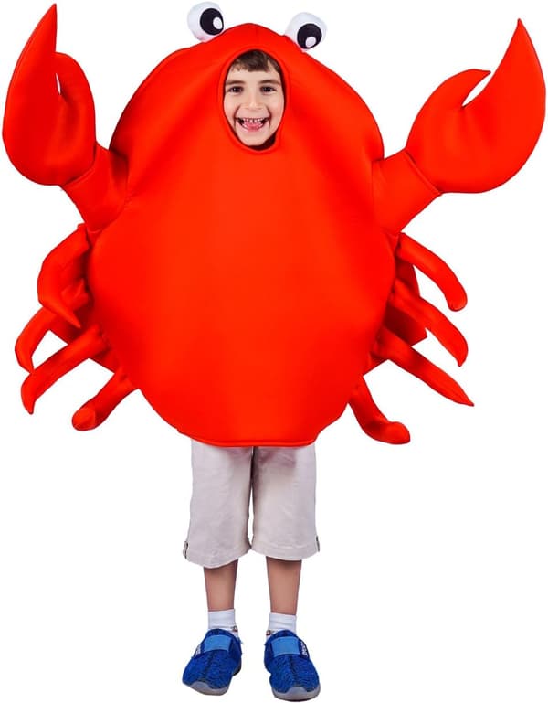 Unisex King Crab Kostume til Børn Red