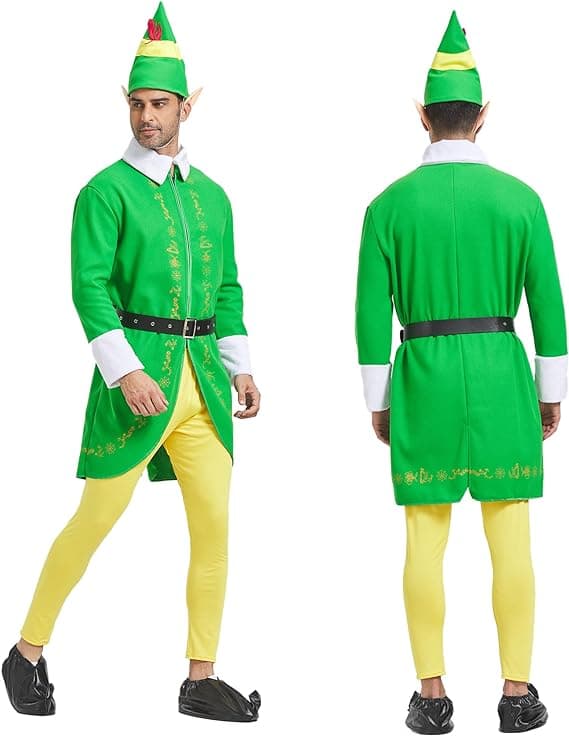 6 stk. Elf Kostume Sæt til Voksne og Børn Men S