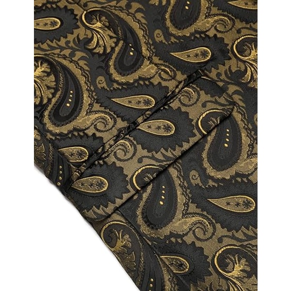 Mænds Blomster Tuxedo Jakke Paisley Sjal Lapel Blazer Jakke Golden M