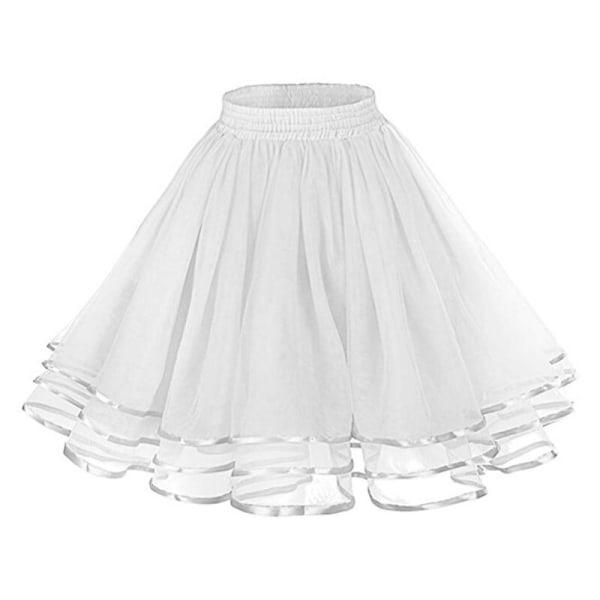 Dame Underkjoler Tyl Tutu Underskørter white