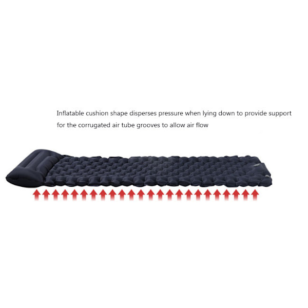 Sovsäckspåse Ultralätt Uppblåsbar Sovsäckspåse för Camping LT-04 Grey