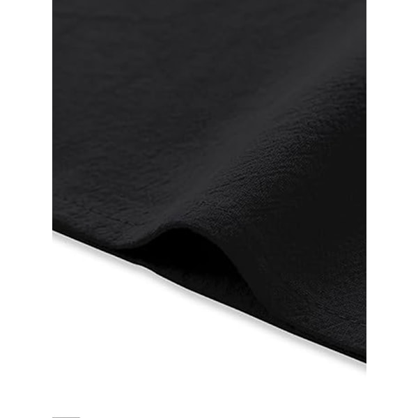 Herre Piratkostume Middelalder Gotisk Snørelangærmet Skjorte Renaissance Black XL