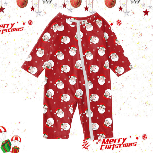 Julepyjamas til hele familien - Matchende sæt til baby og julepyjamas Red Kids 8T