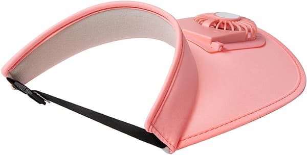Solskyddsmössor med fläkt, trehastighetsjustering Pink