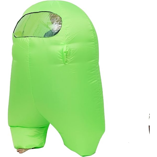 Uppblåsbar Astronaut Rymddräkt Uppblåsbar Dräkt Helkroppsdräkt Halloween Cosplay Dräkter Green Kid