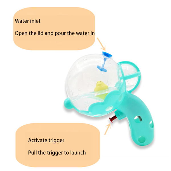 Floating Duck Transparent Ball Liten vattenpistol Green