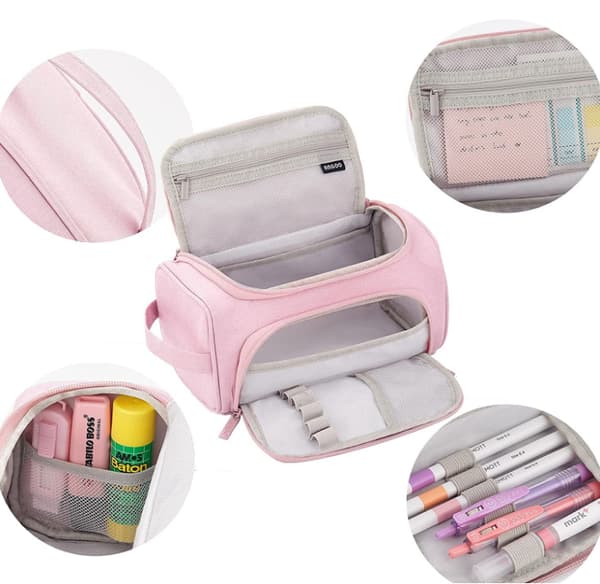 Case med stor kapacitet Hög Stort case för förvaring pink