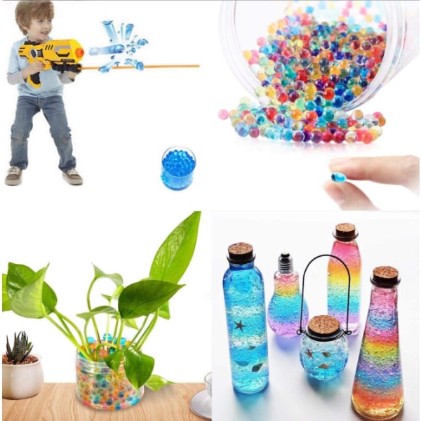 Vattenpärlor Giftfritt vattenodlande sensoriska pärlor leksak colorful