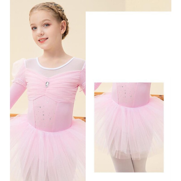 Barnens Danskläder Långärmad Tutu Pink 120