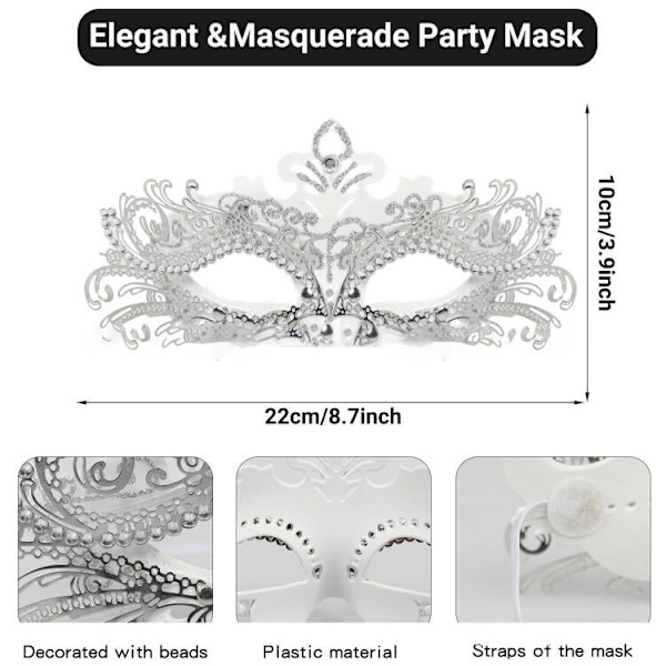 Maskerad silvermask