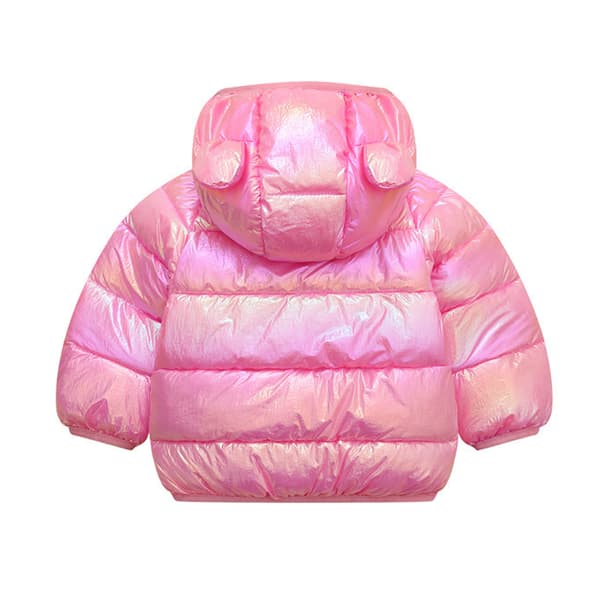 Bbay vinterdunkappor med huvor för björnöron Dark Pink 80cm