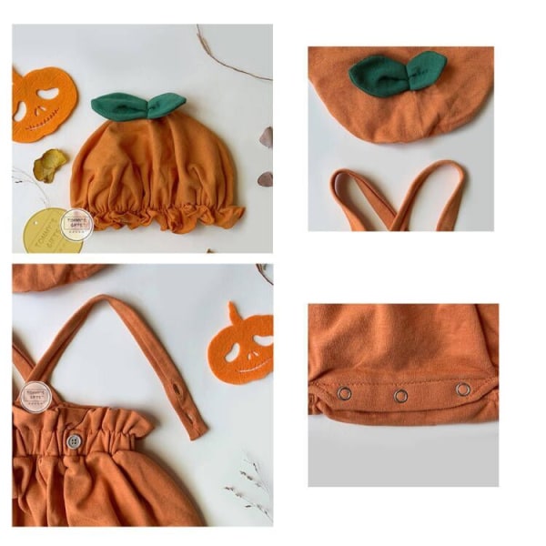 Halloween Baby Pumpkin Sling Body med hatt 66CM