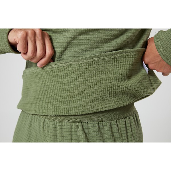 Mænds Termisk Underundertøj Langt Bukser Sæt Green 2XL