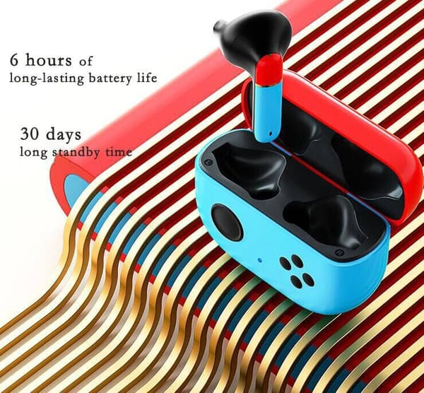 Trådlösa Bluetooth-hörlurar In-Ear Stereo Headset Red