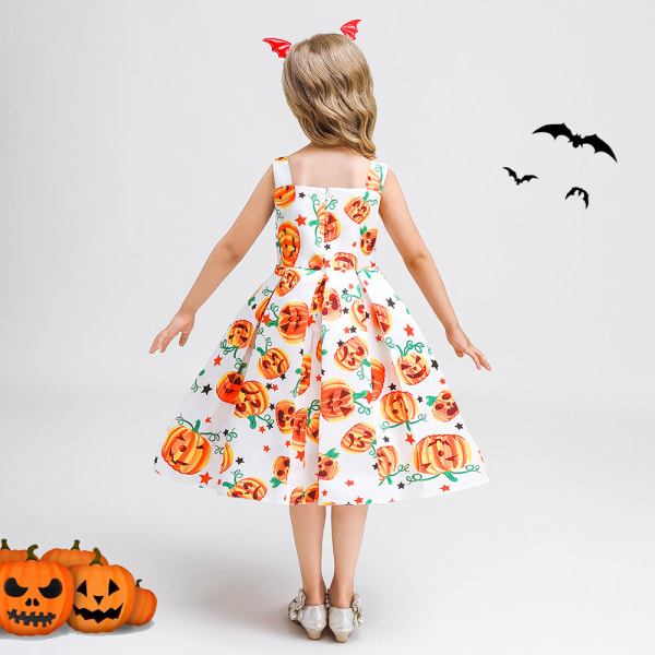 Jente Halloween Festbue Kids Prinsessekjole 140cm