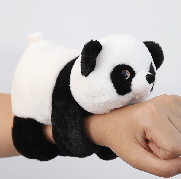 4 stk. Fyllte Panda Dyre-Slaps