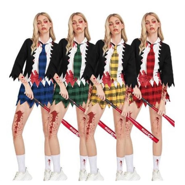 Halloween-kostym för kvinnor, vampyrkostym Red M