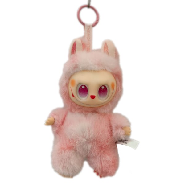 Labubu 3.0 Kolmas sukupolvi High-Energy Face Doll pehmo riipus, Macaron pale pink