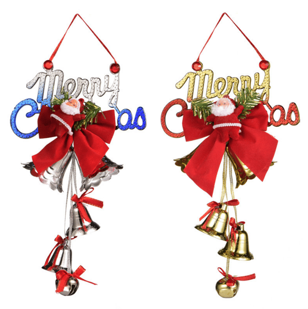 Christmas Santa Claus Xma Tree Hanging Bells red