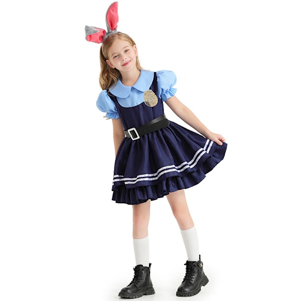 Flickor Polis Kostym Barn Polis Outfit L