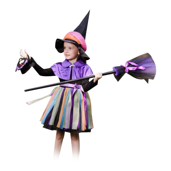 Halloween- set för barnflickor purple 150cm