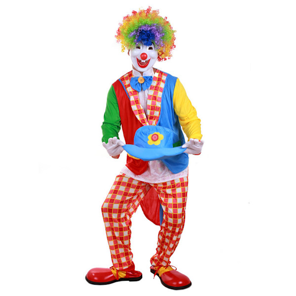 Vuxen Clownföreställningskostym för Sminkdansfester och Cosplay swallow-tailed coat