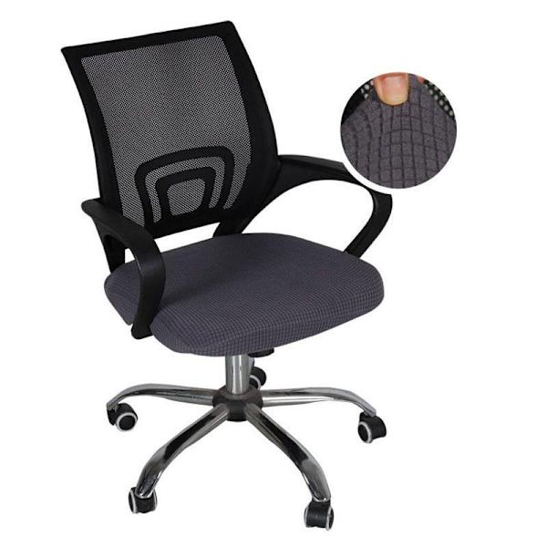 Office Universal Swivel Chair CoverStretch Slipcovers dark grey