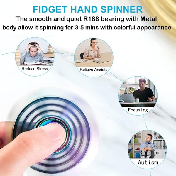 Coola Fidget Spinners Leksak Metall för Barn och Vuxna