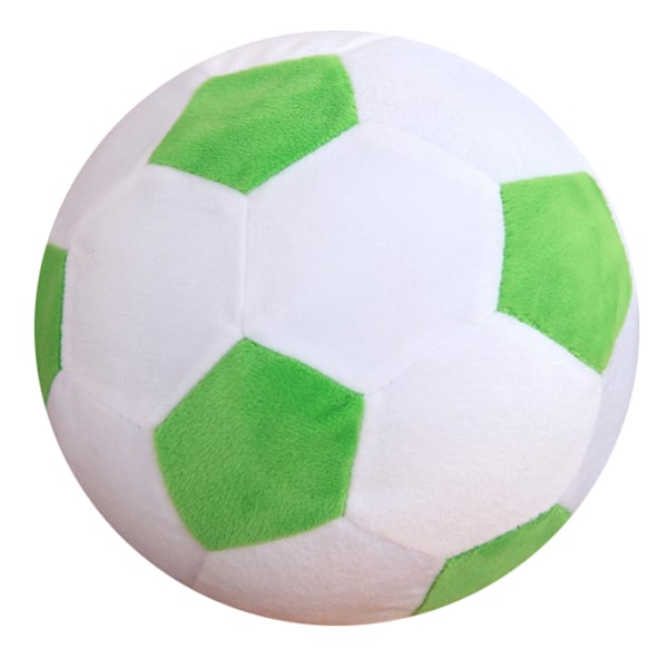 Plysch fotbollar fluffig fylld fotbollskudde green 30cm