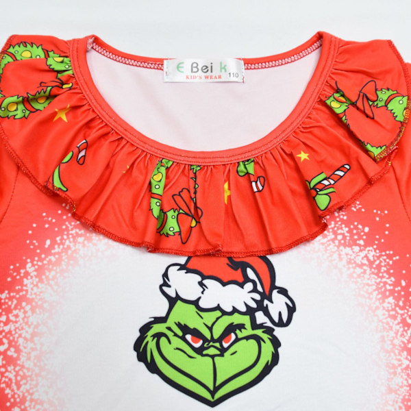 Lasten joulupukut, Vihreähiuksinen Varkaidenhirviö Grinch Tyttöjen Mekko 140