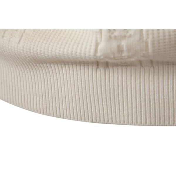Hettegenser for menn, strikket, tynn passform, lett, avslappet, vridd mønster, kabelstrikket, pullover Beige M