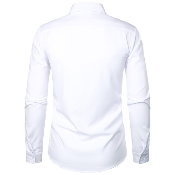 Franska manschettskjortor för män White L