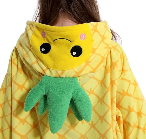 Ananas Voksen Cosplay Kostumer En-delt Pyjamas S